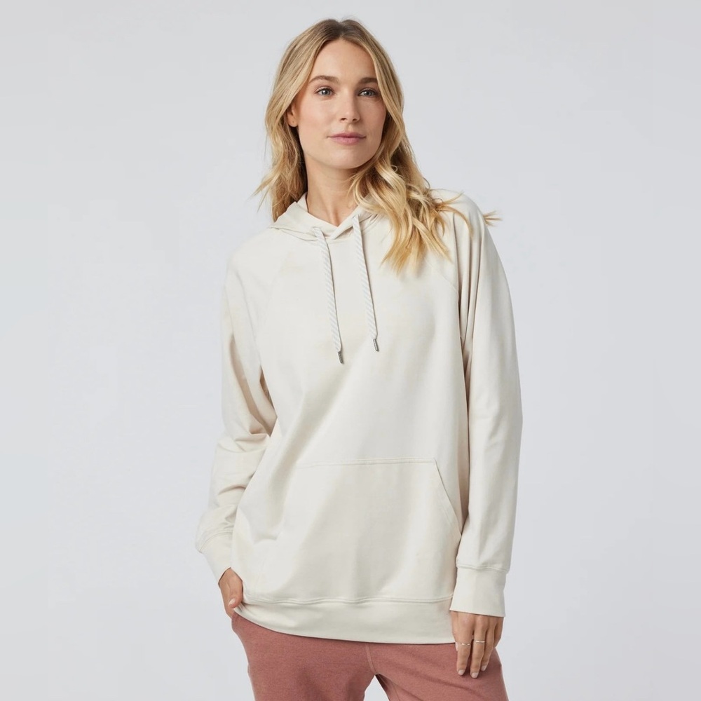 Vuori Halo Oversized Hoodie, XXS, milkweed, like new
